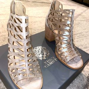 Vince Camuto Open Toed Bootie Heels